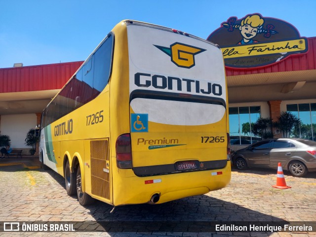 Empresa Gontijo de Transportes 17265 na cidade de Limeira, São Paulo, Brasil, por Edinilson Henrique Ferreira. Número da foto: #13012521.