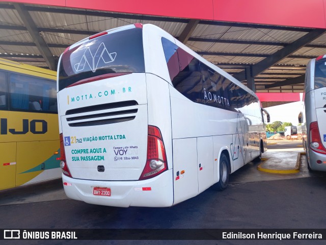 Viação Motta 21762 na cidade de Ribeirão Preto, São Paulo, Brasil, por Edinilson Henrique Ferreira. Número da foto: #13012555.