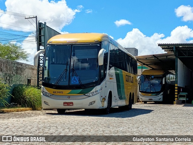 Empresa Gontijo de Transportes 18745 na cidade de Aracaju, Sergipe, Brasil, por Gladyston Santana Correia. Número da foto: #13013621.