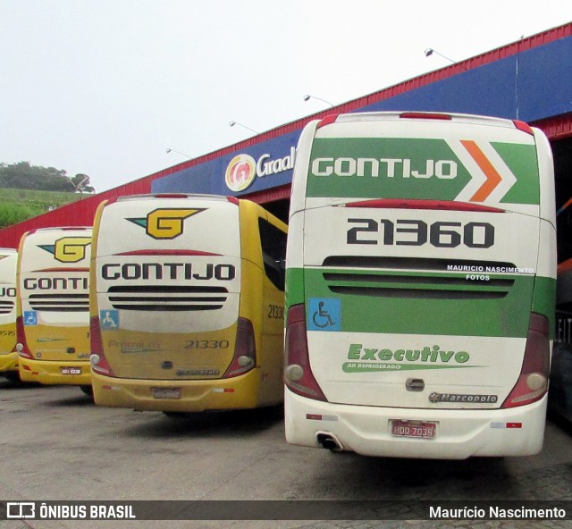 Empresa Gontijo de Transportes 21360 na cidade de João Monlevade, Minas Gerais, Brasil, por Maurício Nascimento. Número da foto: #13012303.