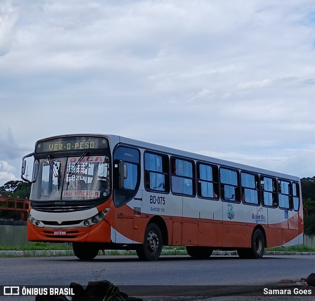 Belém Rio Transportes BD-075 na cidade de Belém, Pará, Brasil, por Samara Goes. Número da foto: #13088808.