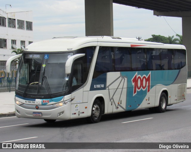 Auto Viação 1001 RJ 108.740 na cidade de Rio de Janeiro, Rio de Janeiro, Brasil, por Diego Oliveira. Número da foto: #13088978.
