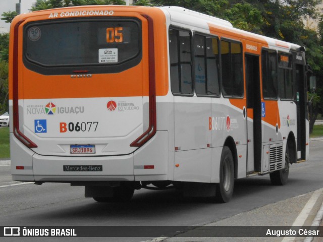 Expresso Nossa Senhora da Glória B06077 na cidade de Nova Iguaçu, Rio de Janeiro, Brasil, por Augusto César. Número da foto: #13089223.