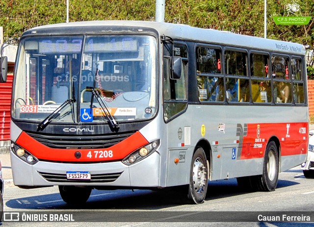 Pêssego Transportes 4 7208 na cidade de São Paulo, São Paulo, Brasil, por Cauan Ferreira. Número da foto: #13089852.