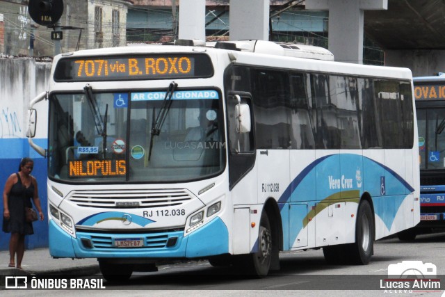 Auto Viação Vera Cruz - Belford Roxo RJ 112.038 na cidade de Nilópolis, Rio de Janeiro, Brasil, por Lucas Alvim. Número da foto: #13090480.