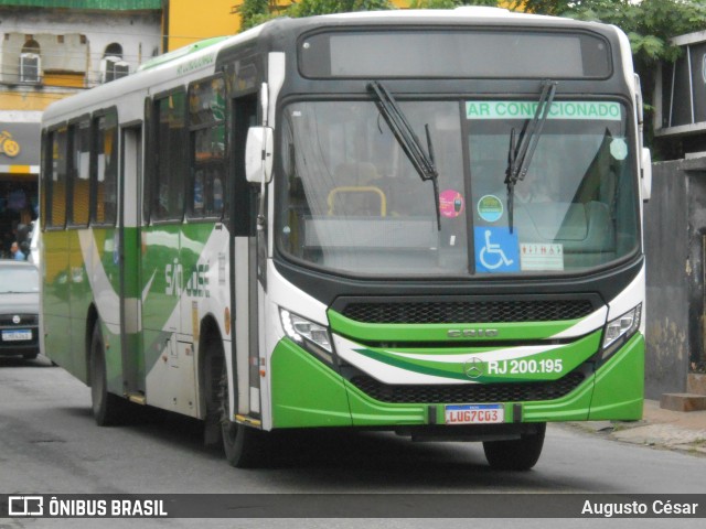 Viação São José RJ 200.195 na cidade de Nova Iguaçu, Rio de Janeiro, Brasil, por Augusto César. Número da foto: #13089247.