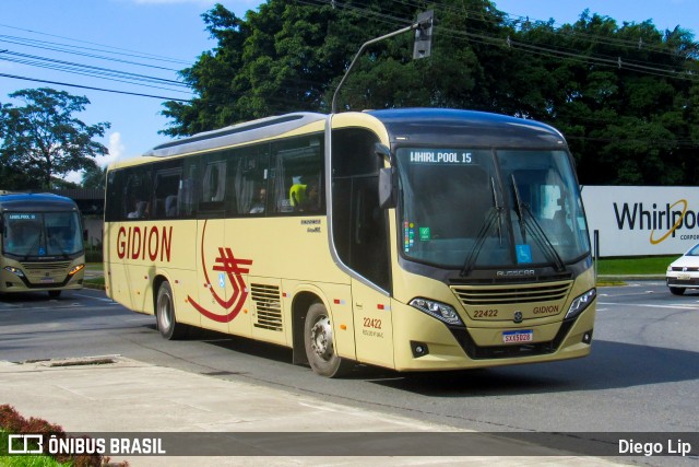 Gidion Transporte e Turismo 22422 na cidade de Joinville, Santa Catarina, Brasil, por Diego Lip. Número da foto: #13088830.