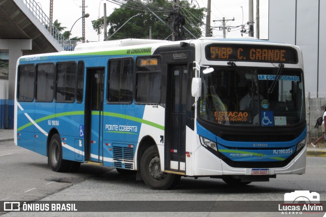 Viação Ponte Coberta RJ 190.054 na cidade de Nilópolis, Rio de Janeiro, Brasil, por Lucas Alvim. Número da foto: #13090495.