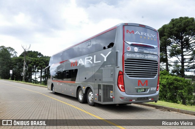 Expresso Marly 3727 na cidade de Erechim, Rio Grande do Sul, Brasil, por Ricardo Vieira. Número da foto: #13088748.