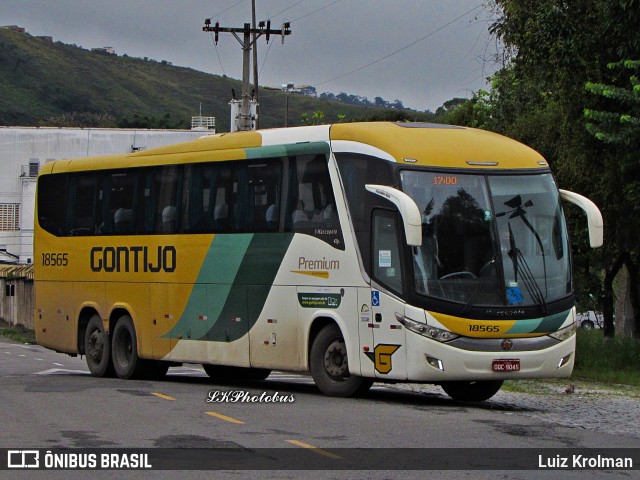 Empresa Gontijo de Transportes 18565 na cidade de Juiz de Fora, Minas Gerais, Brasil, por Luiz Krolman. Número da foto: #13093145.
