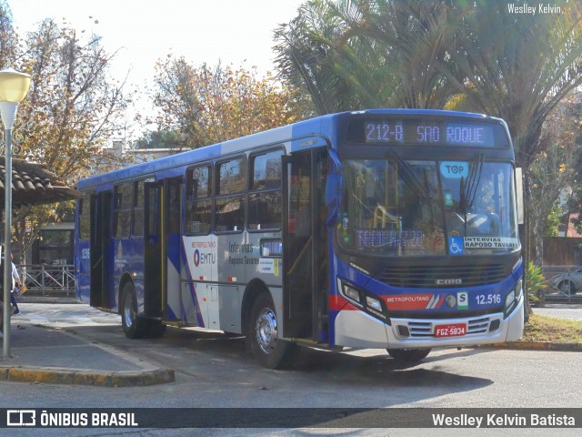 Auto Viação Bragança Metropolitana > Viação Raposo Tavares 12.516 na cidade de São Roque, São Paulo, Brasil, por Weslley Kelvin Batista. Número da foto: #13091447.