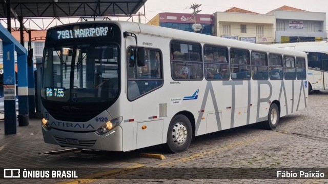 Viação Atibaia São Paulo 6120 na cidade de Atibaia, São Paulo, Brasil, por Fábio Paixão. Número da foto: #13090914.