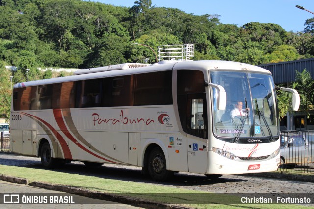 Paraibuna Transportes 20016 na cidade de Leopoldina, Minas Gerais, Brasil, por Christian  Fortunato. Número da foto: #13090843.