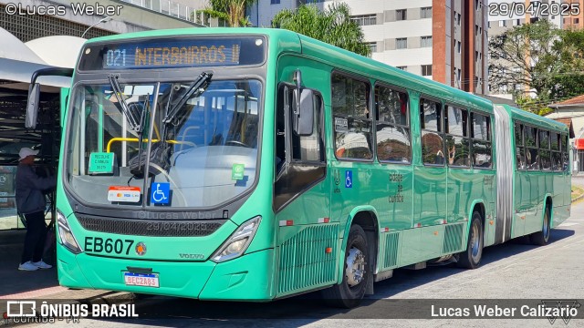 Auto Viação São José dos Pinhais EB607 na cidade de Curitiba, Paraná, Brasil, por Lucas Weber Calizario. Número da foto: #13091015.