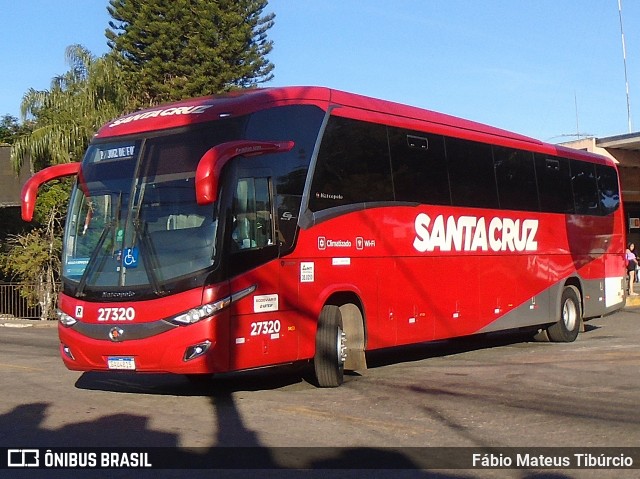 Viação Santa Cruz 27320 na cidade de Três Corações, Minas Gerais, Brasil, por Fábio Mateus Tibúrcio. Número da foto: #13090625.