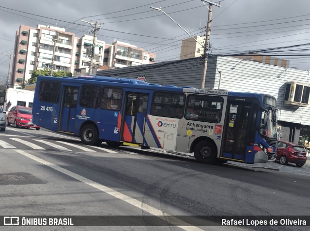 Auto Viação Urubupungá 20.476 na cidade de São Paulo, São Paulo, Brasil, por Rafael Lopes de Oliveira. Número da foto: #13091364.