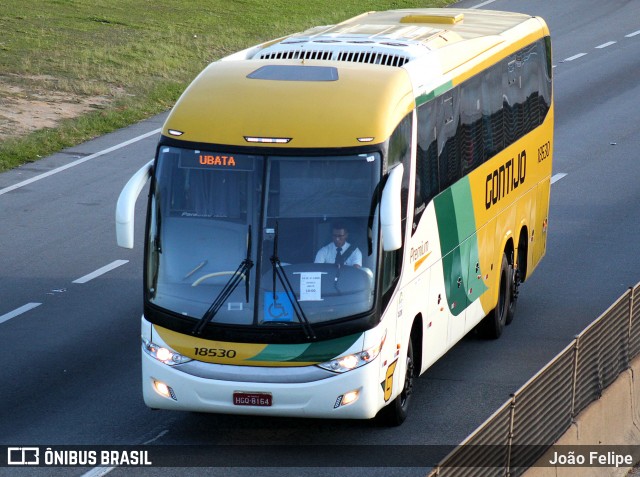 Empresa Gontijo de Transportes 18530 na cidade de Cachoeira Paulista, São Paulo, Brasil, por João Felipe. Número da foto: #13092081.