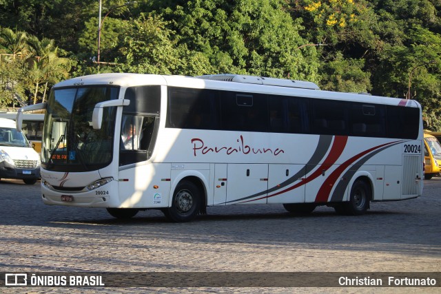 Paraibuna Transportes 20024 na cidade de Leopoldina, Minas Gerais, Brasil, por Christian  Fortunato. Número da foto: #13090835.