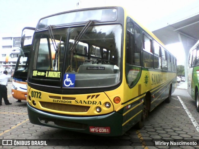 Viação Sandra 0772 na cidade de Belo Horizonte, Minas Gerais, Brasil, por Wirley Nascimento. Número da foto: #13091518.