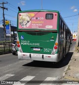 Empresa Gazômetro de Transportes 3521 na cidade de Porto Alegre, Rio Grande do Sul, Brasil, por Diego Soares. Número da foto: #:id.