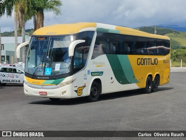 Empresa Gontijo de Transportes 18225 na cidade de Roseira, São Paulo, Brasil, por Carlos  Oliveira Rauch. Número da foto: #13014870.