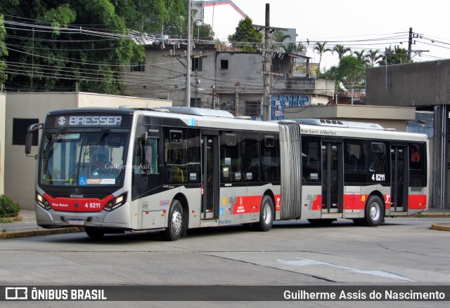 Express Transportes Urbanos Ltda 4 8211 na cidade de São Paulo, São Paulo, Brasil, por Guilherme Assis do Nascimento. Número da foto: #13015137.