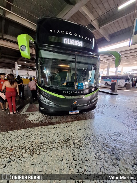 Viação Garcia 96160 na cidade de Rio de Janeiro, Rio de Janeiro, Brasil, por Vitor Martins. Número da foto: #13014517.