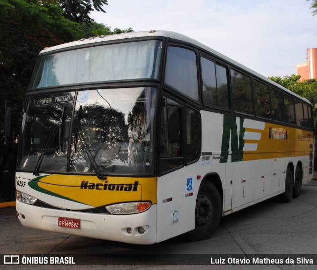Viação Nacional 6257 na cidade de São Paulo, São Paulo, Brasil, por Luiz Otavio Matheus da Silva. Número da foto: #13014725.