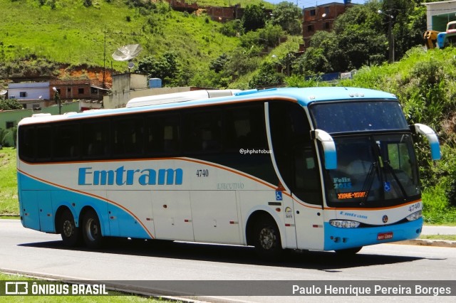 Emtram 4740 na cidade de Barra do Piraí, Rio de Janeiro, Brasil, por Paulo Henrique Pereira Borges. Número da foto: #13013867.