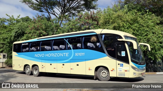 Viação Novo Horizonte 501011 na cidade de São Paulo, São Paulo, Brasil, por Francisco Ivano. Número da foto: #13016263.