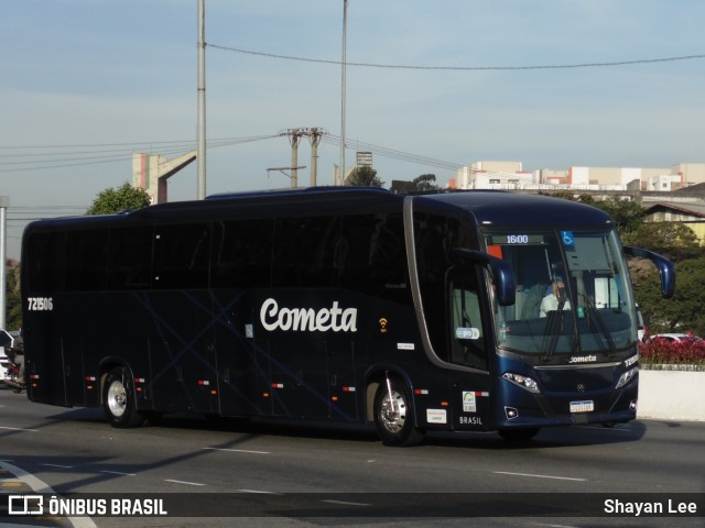 Viação Cometa 721506 na cidade de São Paulo, São Paulo, Brasil, por Shayan Lee. Número da foto: #13015995.