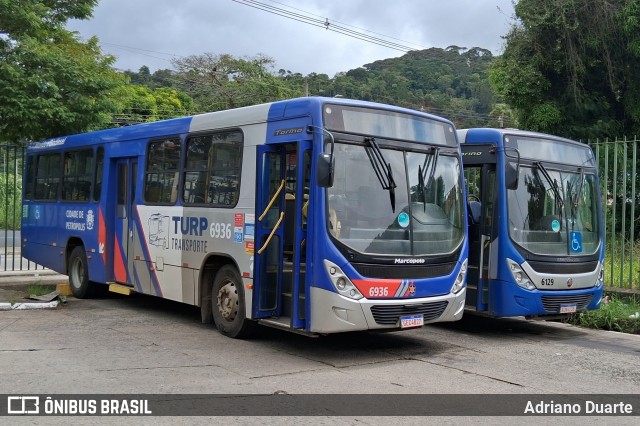 Turb Petrópolis > Turp -Transporte Urbano de Petrópolis 6936 na cidade de Petrópolis, Rio de Janeiro, Brasil, por Adriano Duarte. Número da foto: #13014746.