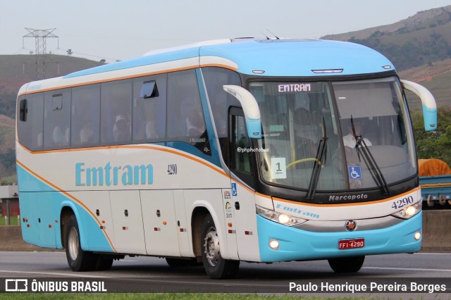 Emtram 4290 na cidade de Roseira, São Paulo, Brasil, por Paulo Henrique Pereira Borges. Número da foto: #13013863.
