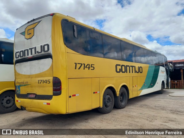 Empresa Gontijo de Transportes 17145 na cidade de Ribeira do Pombal, Bahia, Brasil, por Edinilson Henrique Ferreira. Número da foto: #13015114.