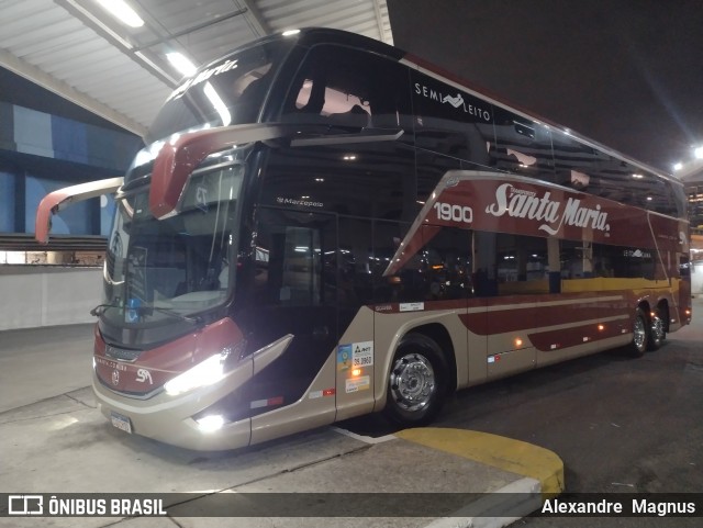 Santa Maria Fretamento e Turismo > Transportes Santa Maria(SP) 1900 na cidade de Rio de Janeiro, Rio de Janeiro, Brasil, por Alexandre  Magnus. Número da foto: #13013979.