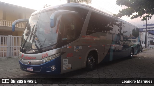 América Turismo 2521 na cidade de Guaratuba, Paraná, Brasil, por Leandro Marques. Número da foto: #13016042.