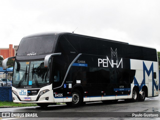 Empresa de Ônibus Nossa Senhora da Penha 64025 na cidade de São Paulo, São Paulo, Brasil, por Paulo Gustavo. Número da foto: #13015894.