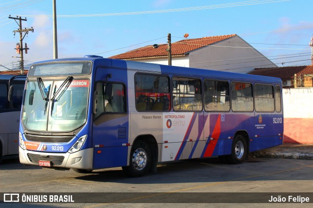 Empresa de Ônibus Pássaro Marron 92.013 na cidade de Cruzeiro, São Paulo, Brasil, por João Felipe. Número da foto: #13016242.