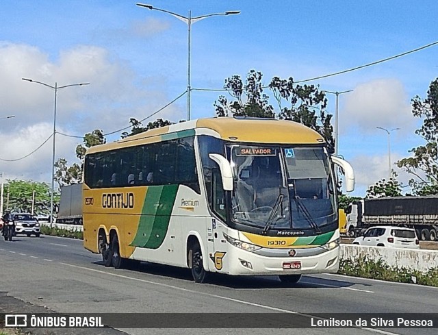 Empresa Gontijo de Transportes 19310 na cidade de Caruaru, Pernambuco, Brasil, por Lenilson da Silva Pessoa. Número da foto: #13015432.