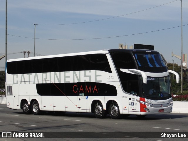 Auto Viação Catarinense 3722 na cidade de São Paulo, São Paulo, Brasil, por Shayan Lee. Número da foto: #13015952.