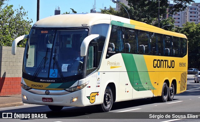 Empresa Gontijo de Transportes 19090 na cidade de Campinas, São Paulo, Brasil, por Sérgio de Sousa Elias. Número da foto: #13015794.