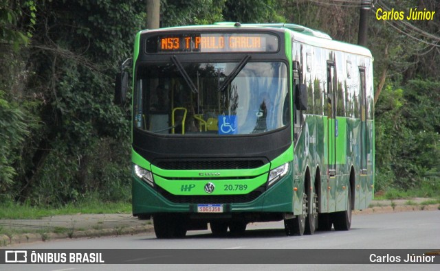 HP Transportes Coletivos 20.789 na cidade de Goiânia, Goiás, Brasil, por Carlos Júnior. Número da foto: #13014655.