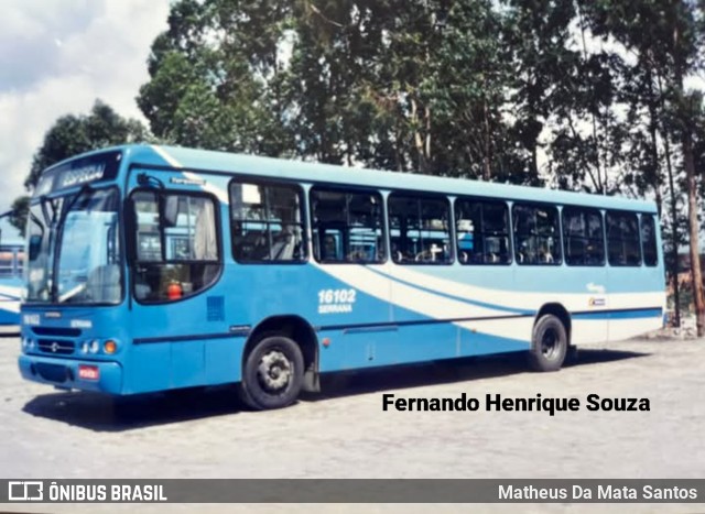 Viação Serrana 16102 na cidade de Serra, Espírito Santo, Brasil, por Matheus Da Mata Santos. Número da foto: #13014006.