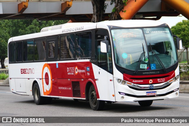 Auto Viação Palmares D17525 na cidade de Rio de Janeiro, Rio de Janeiro, Brasil, por Paulo Henrique Pereira Borges. Número da foto: #13018258.