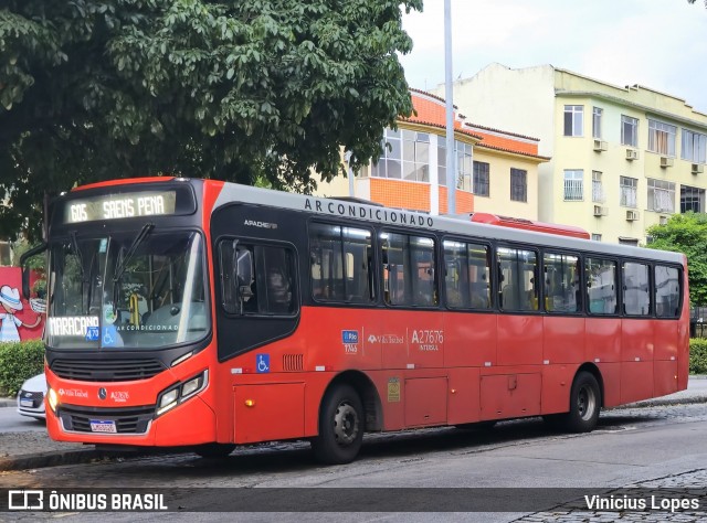 Transportes Vila Isabel A27676 na cidade de Rio de Janeiro, Rio de Janeiro, Brasil, por Vinicius Lopes. Número da foto: #13016631.