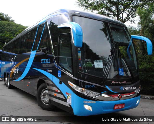 Empresa de Ônibus Nossa Senhora da Penha 53010 na cidade de São Paulo, São Paulo, Brasil, por Luiz Otavio Matheus da Silva. Número da foto: #13018044.