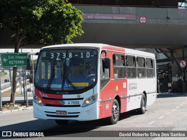 Pêssego Transportes 4 7658 na cidade de São Paulo, São Paulo, Brasil, por David Roberto Silva Dos Santos. Número da foto: #13018042.