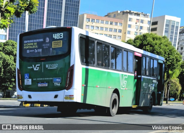 Viação VG B31032 na cidade de Rio de Janeiro, Rio de Janeiro, Brasil, por Vinicius Lopes. Número da foto: #13016650.