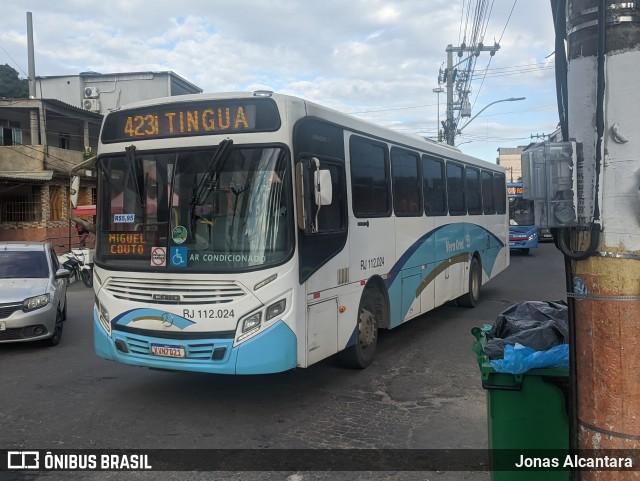 Auto Viação Vera Cruz - Belford Roxo RJ 112.024 na cidade de Belford Roxo, Rio de Janeiro, Brasil, por Jonas Alcantara. Número da foto: #13017567.