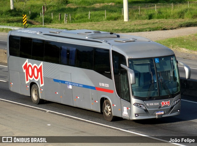 Auto Viação 1001 RJ 108.1220 na cidade de Canas, São Paulo, Brasil, por João Felipe. Número da foto: #13018140.